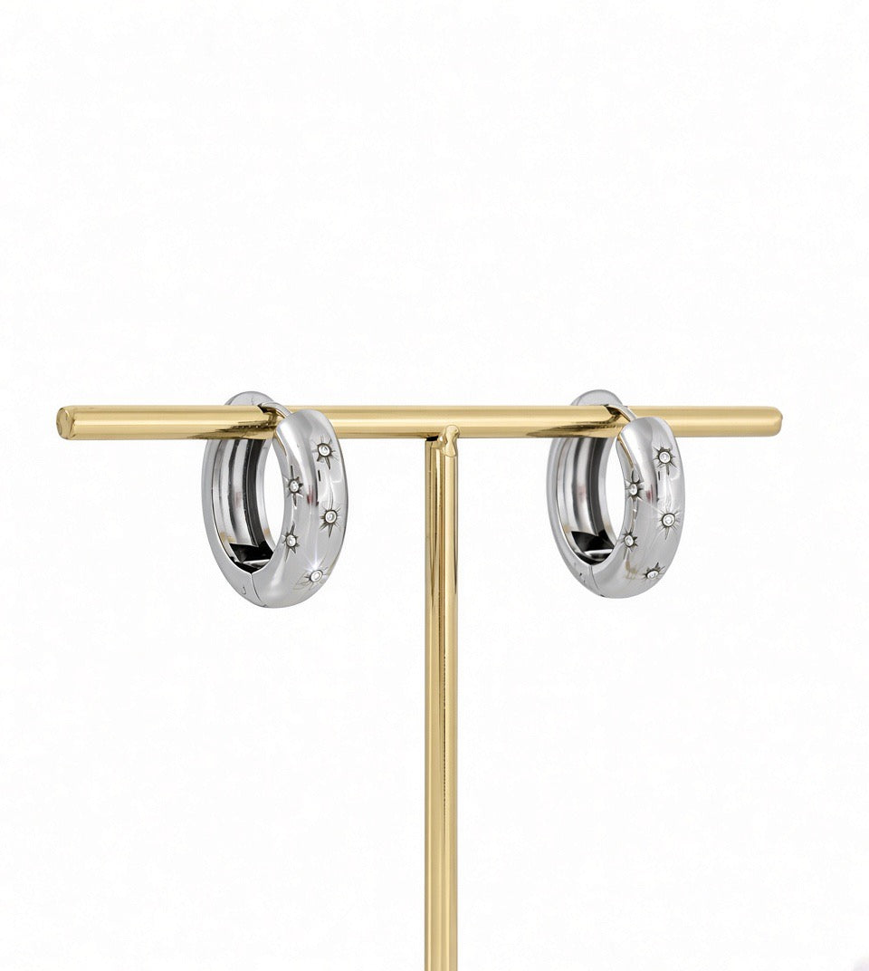 Boucles d'oreilles Hyades Argentées
